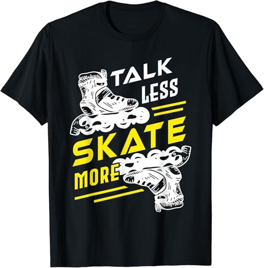 Roller Skate Design Roller Blades Skater Stuff Inline Skate TShirt Amazon.co.uk Fashion
